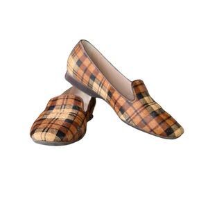 Antonio Melani Larrah Leather and Calf Hair Slip-on Loafer Flat Sz 9M